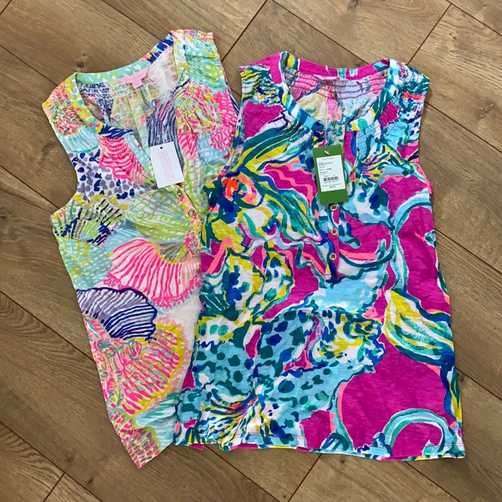 NWT LILLY PULITZER ESSIE TANK TOPS — S